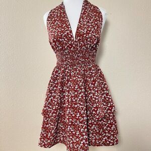 Romantic Halter Top/dress with ruffled skirt